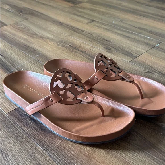 Tory Burch Tan Slide Sandals - Picture 4 of 6